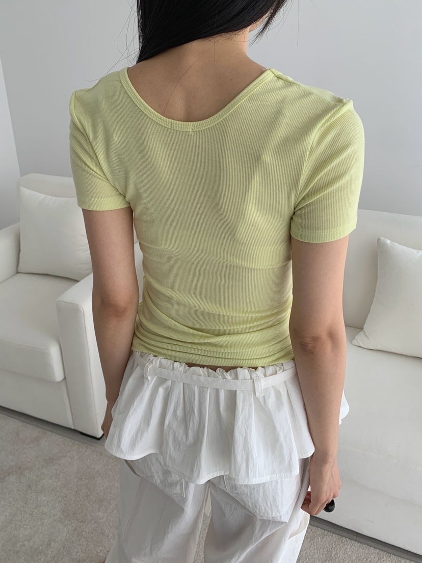 JKICHI韓國直郵女士新款熱賣時尚人氣推薦26春夏休閑T恤天絲JKICHIT恤