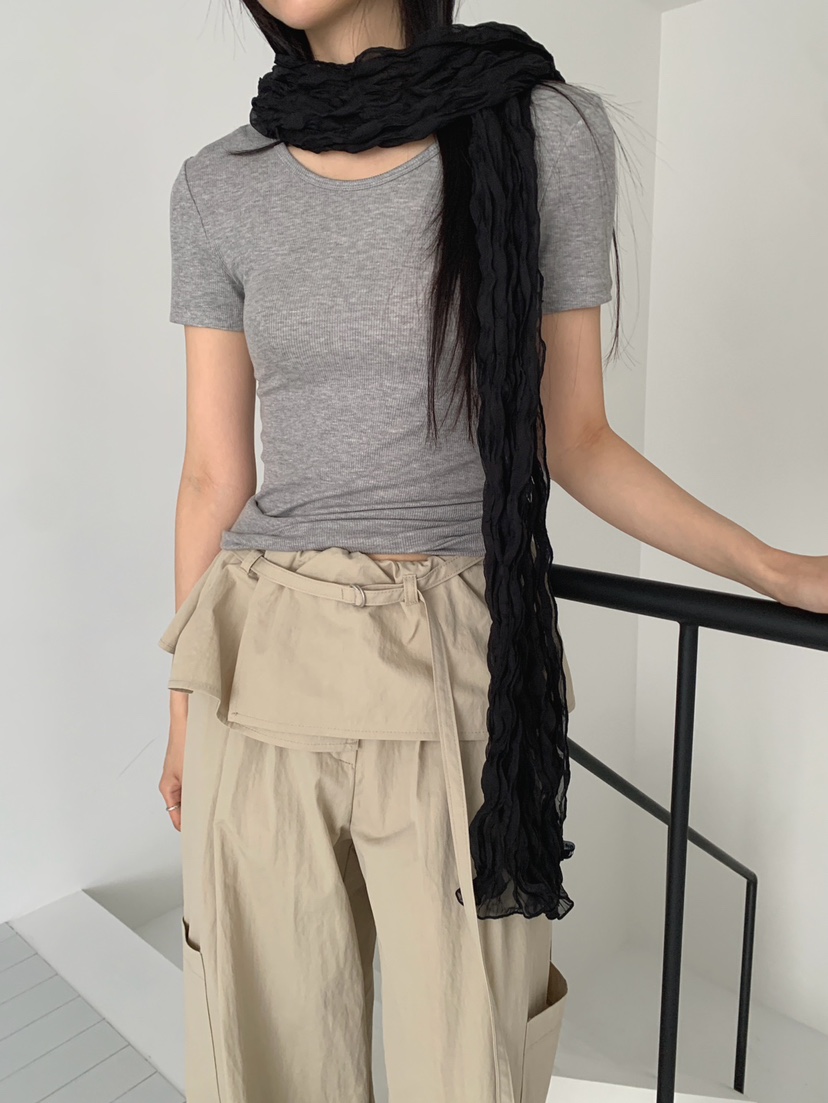 JKICHI韓國直郵女士新款熱賣時尚人氣推薦26春夏休閑T恤天絲JKICHIT恤