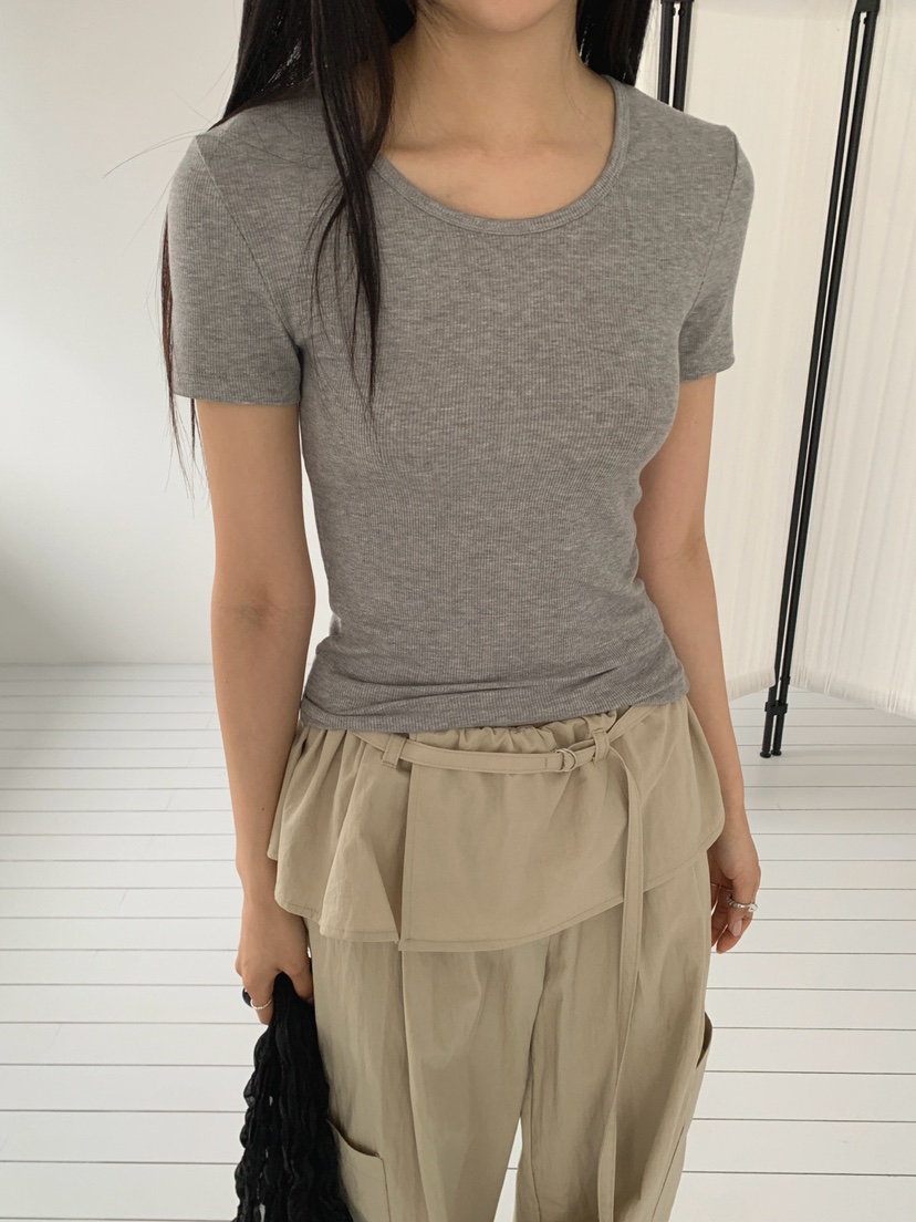 JKICHI韓國直郵女士新款熱賣時尚人氣推薦26春夏休閑T恤天絲JKICHIT恤