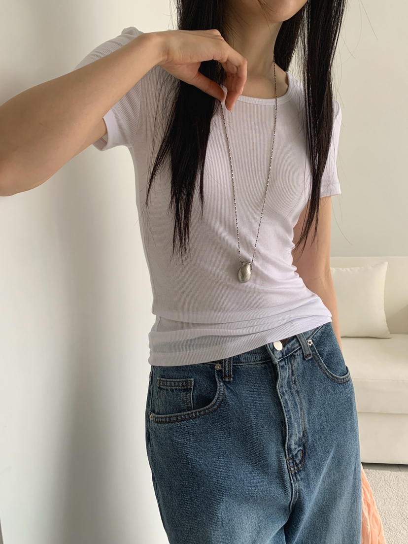 JKICHI韓國直郵女士新款熱賣時尚人氣推薦26春夏休閑T恤天絲JKICHIT恤