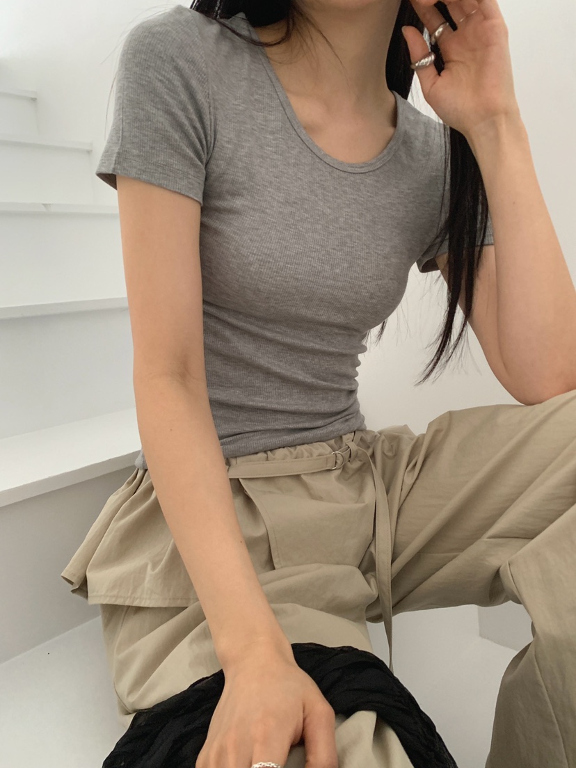 JKICHI韓國直郵女士新款熱賣時尚人氣推薦26春夏休閑T恤天絲JKICHIT恤