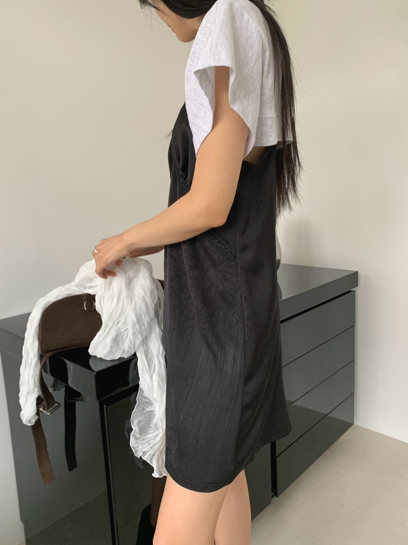 JKICHI韓國東大門代購女裝新品人氣休閑熱賣連衣裙假兩件JKICHI連衣裙