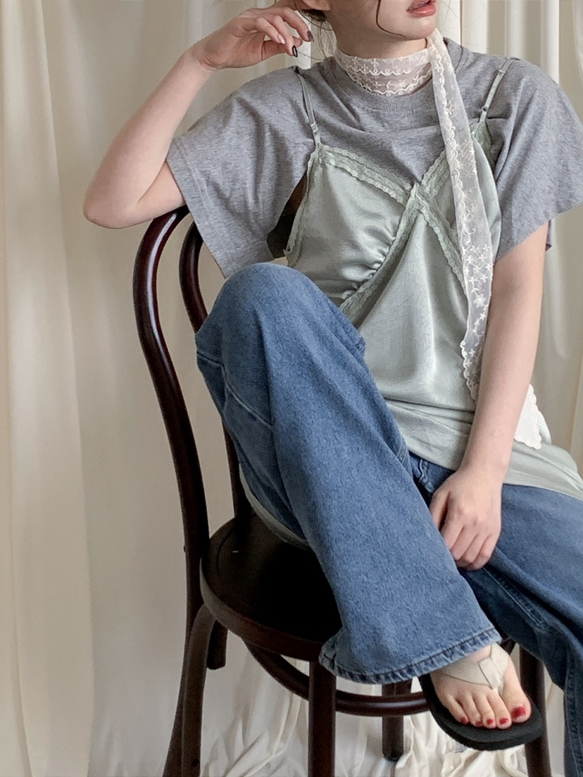 JKICHI韓國東大門代購女裝新品人氣休閑熱賣連衣裙假兩件JKICHI連衣裙