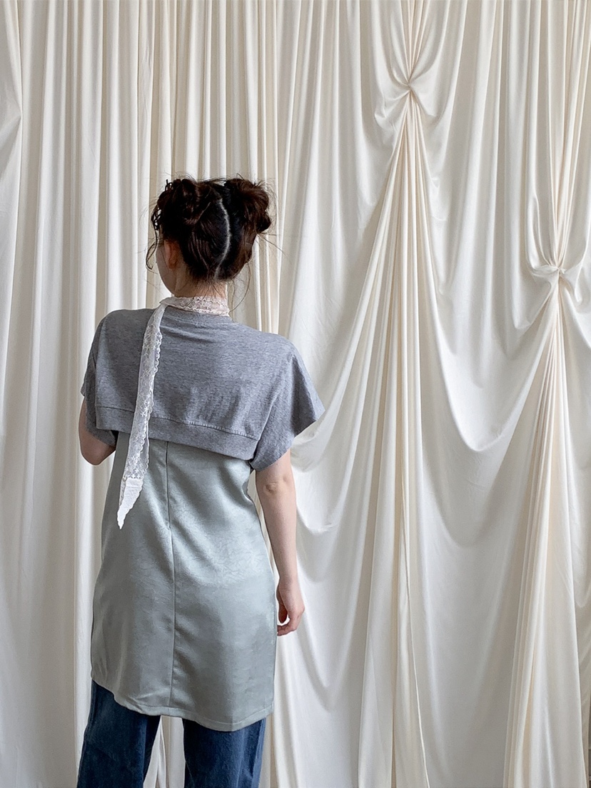 JKICHI韓國東大門代購女裝新品人氣休閑熱賣連衣裙假兩件JKICHI連衣裙