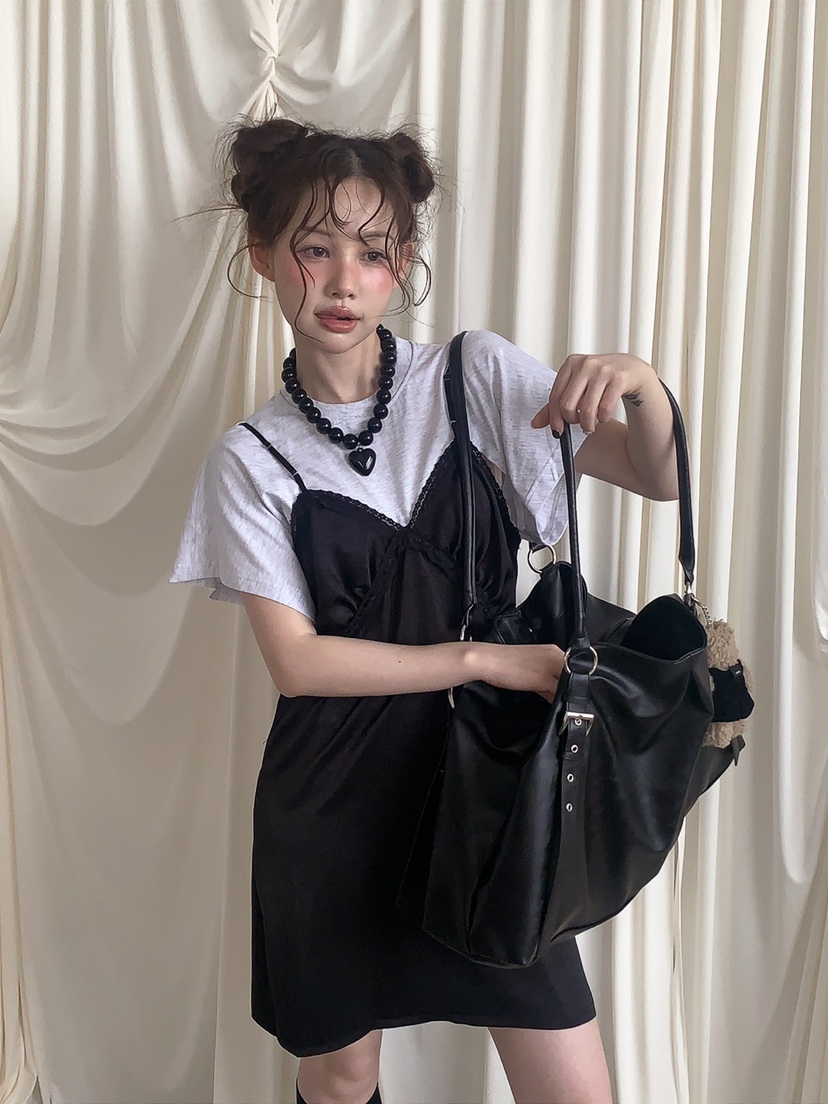 JKICHI韓國東大門代購女裝新品人氣休閑熱賣連衣裙假兩件JKICHI連衣裙