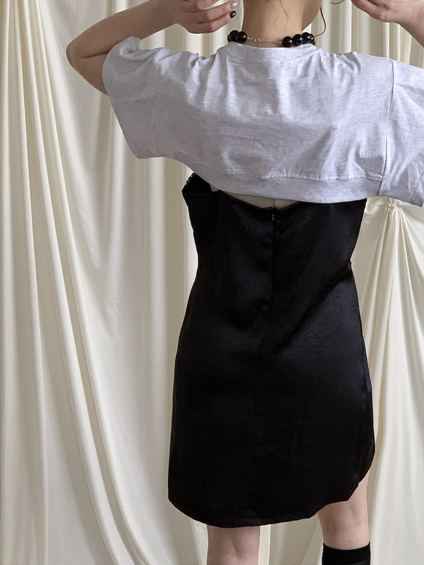 JKICHI韓國東大門代購女裝新品人氣休閑熱賣連衣裙假兩件JKICHI連衣裙