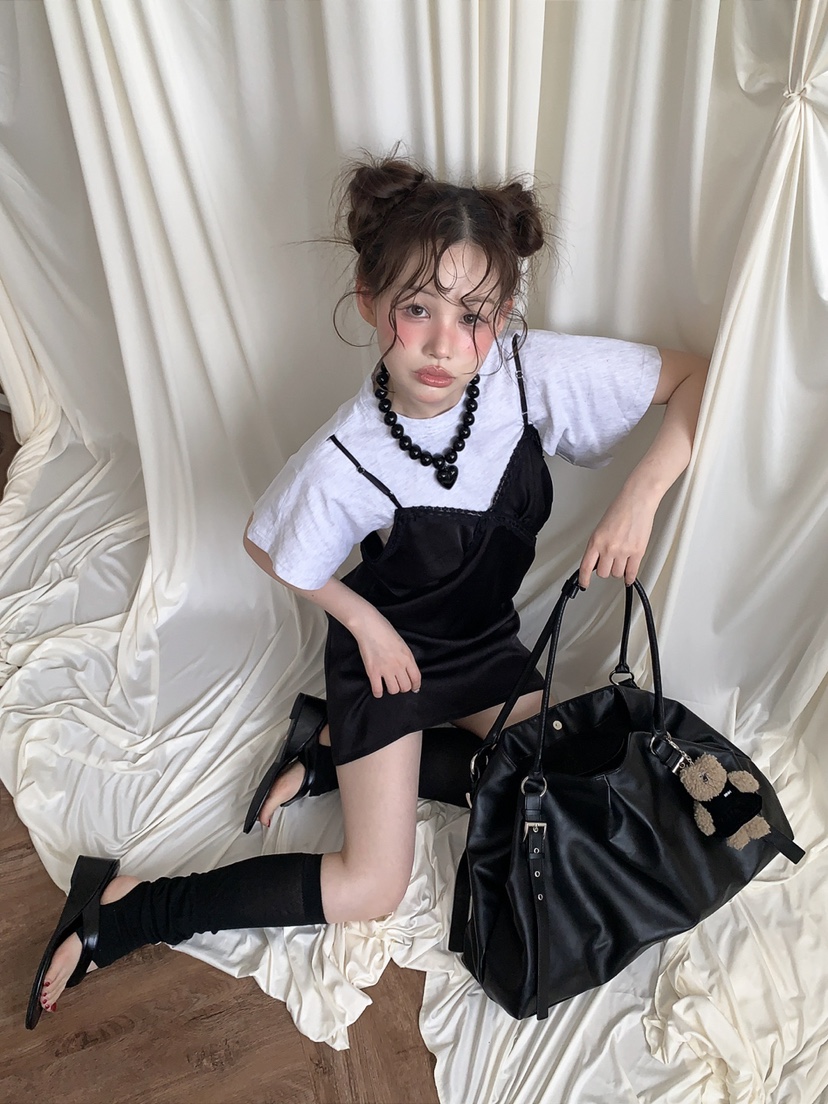 JKICHI韓國東大門代購女裝新品人氣休閑熱賣連衣裙假兩件JKICHI連衣裙