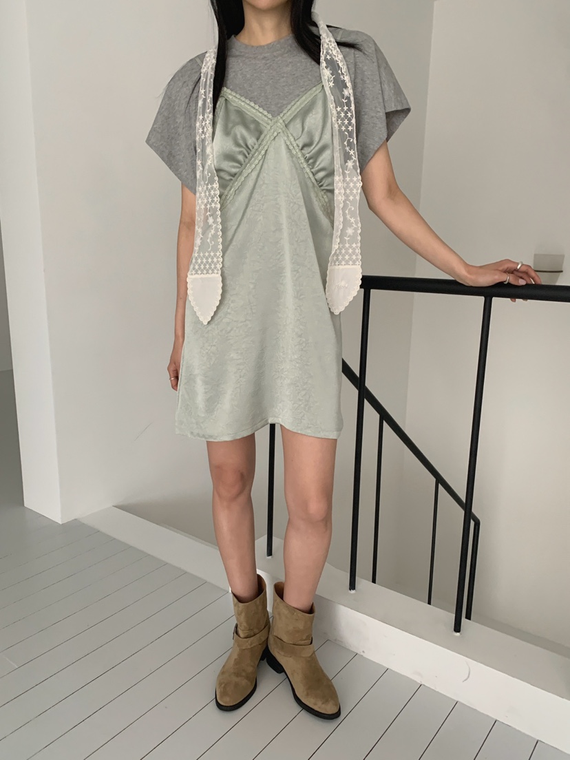 JKICHI韓國東大門代購女裝新品人氣休閑熱賣連衣裙假兩件JKICHI連衣裙圖色2