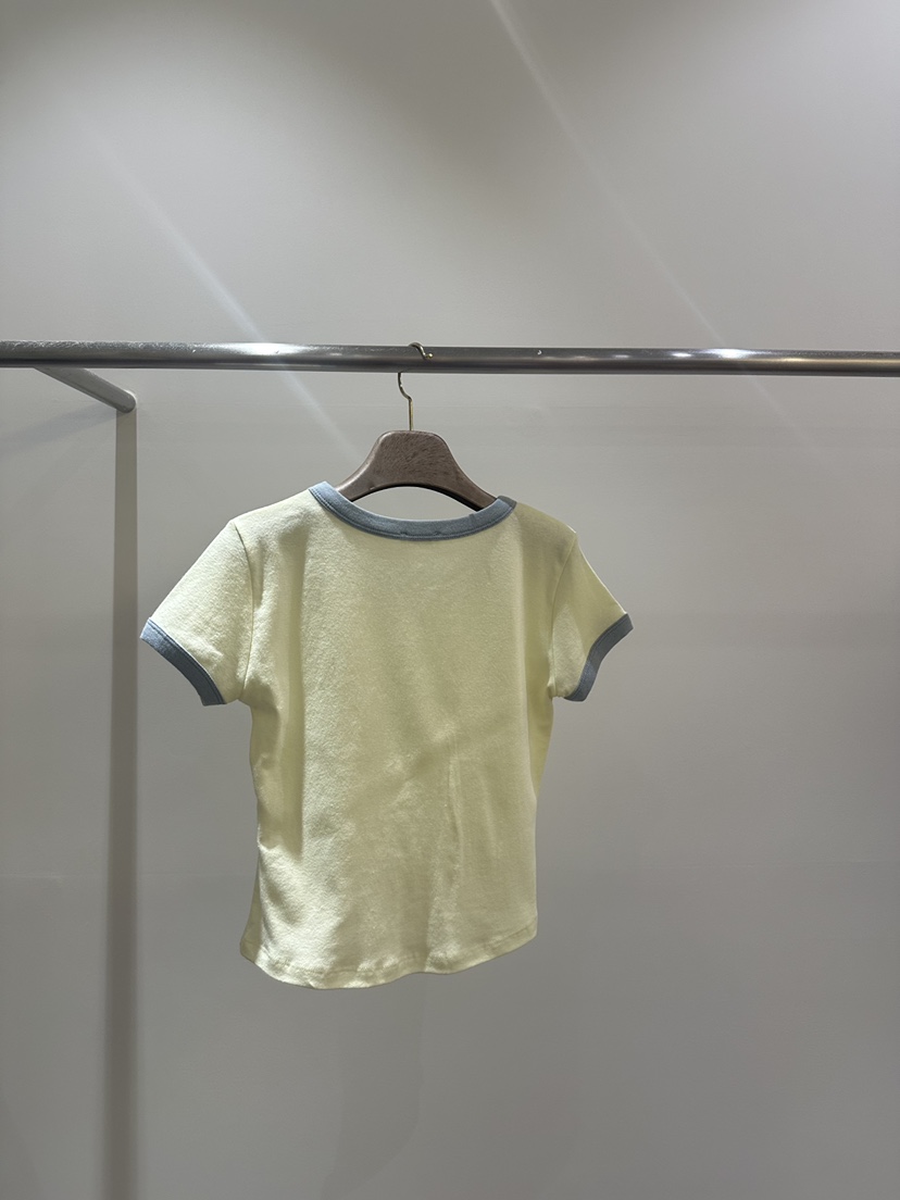 HUE/ERIA韓國東大門直郵女士新品職業時尚26春夏T恤棉布HUE/ERIAT恤