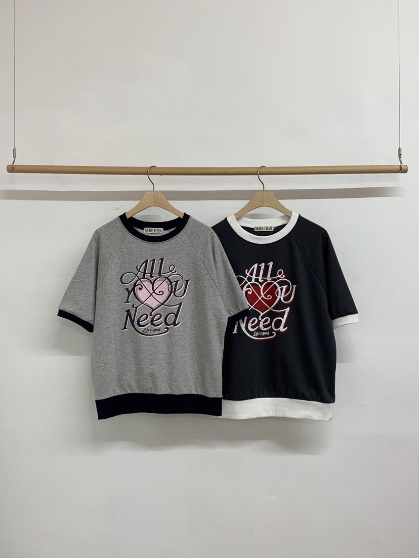 MORE THAN-P韓國直郵女裝新款26春夏人氣時尚熱賣職業T恤MORE THANT恤