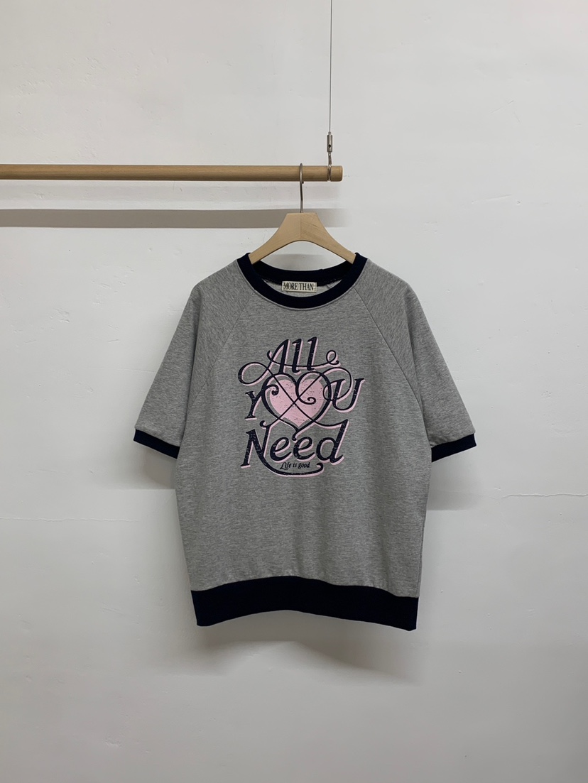 MORE THAN-P韓國直郵女裝新款26春夏人氣時尚熱賣職業T恤MORE THANT恤圖色1