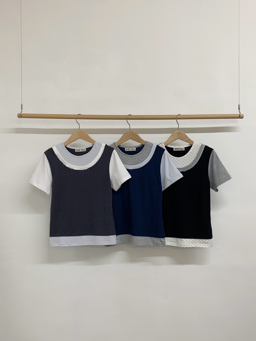 MORE THAN-P韓國代購女裝新品推薦人氣熱賣26春夏職業T恤MORE THANT恤