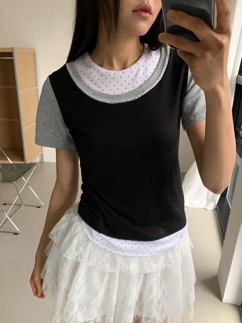 MORE THAN-P韓國代購女裝新品推薦人氣熱賣26春夏職業T恤MORE THANT恤