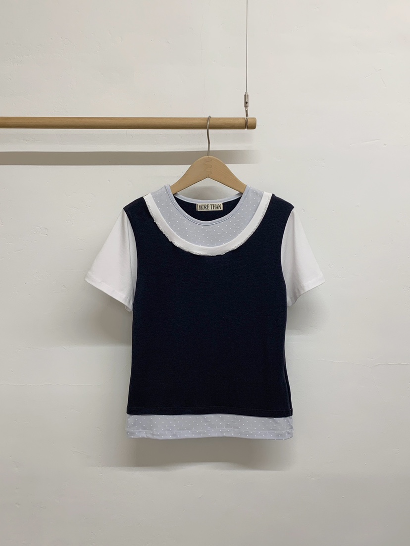MORE THAN-P韓國代購女裝新品推薦人氣熱賣26春夏職業T恤MORE THANT恤圖色1