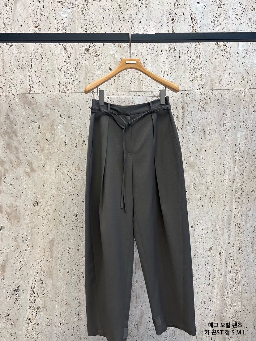 BLOSSOM韓國直郵實拍女士新品人氣時尚26春夏休閑褲含腰繩BLOSSOM休閑褲圖色1