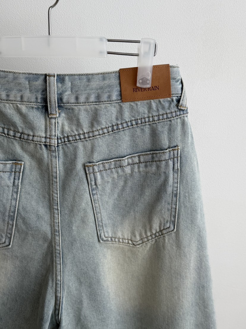 RIVER RAIN韓國東大門直郵女裝新品熱賣職業26春夏牛仔褲RIVER RAIN牛仔褲