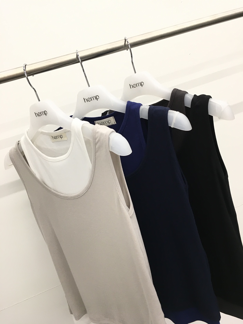 HEMP-P韓國直郵女裝新品熱賣休閑時尚吊帶背心假兩件撞色hemp吊帶/背心