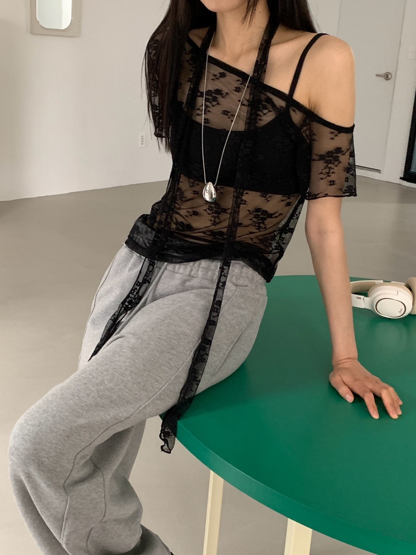 MORE THAN-P韓國東大門代購女士新款推薦熱賣襯衫蕾絲衫MORE THAN襯衫/蕾絲衫