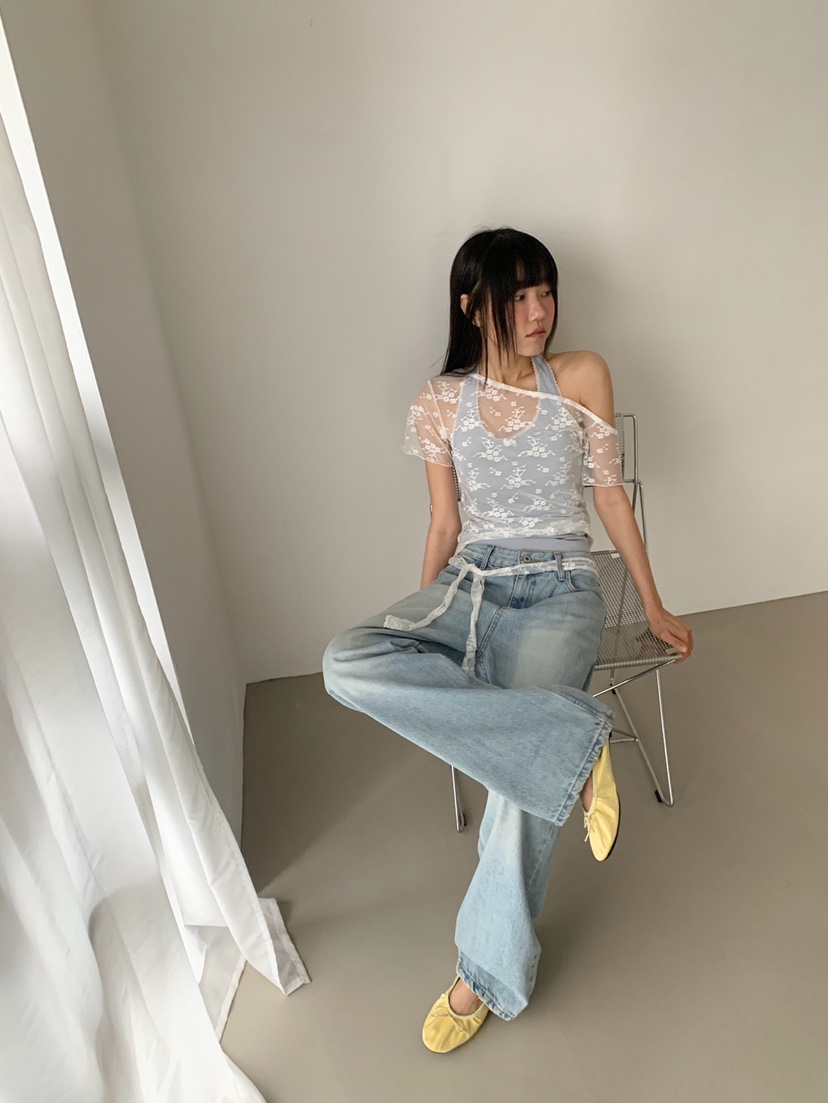 MORE THAN-P韓國東大門代購女士新款推薦熱賣襯衫蕾絲衫MORE THAN襯衫/蕾絲衫