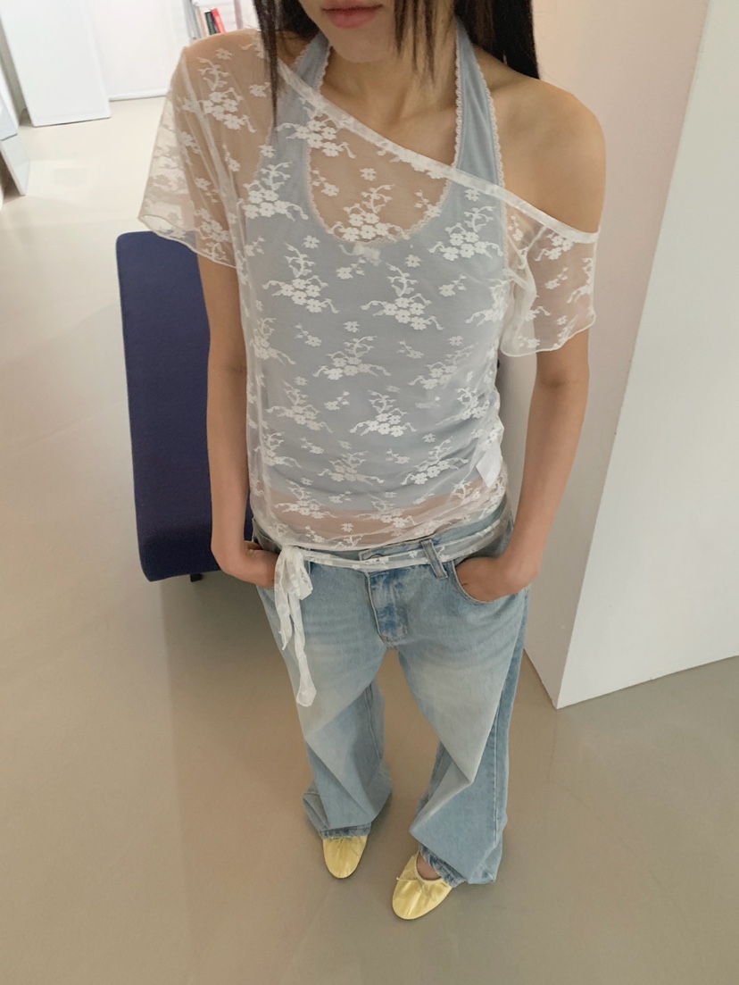 MORE THAN-P韓國東大門代購女士新款推薦熱賣襯衫蕾絲衫MORE THAN襯衫/蕾絲衫