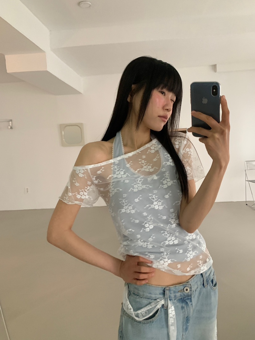 MORE THAN-P韓國東大門代購女士新款推薦熱賣襯衫蕾絲衫MORE THAN襯衫/蕾絲衫