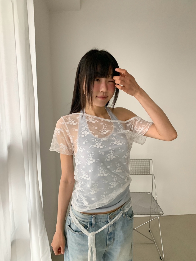 MORE THAN-P韓國東大門代購女士新款推薦熱賣襯衫蕾絲衫MORE THAN襯衫/蕾絲衫