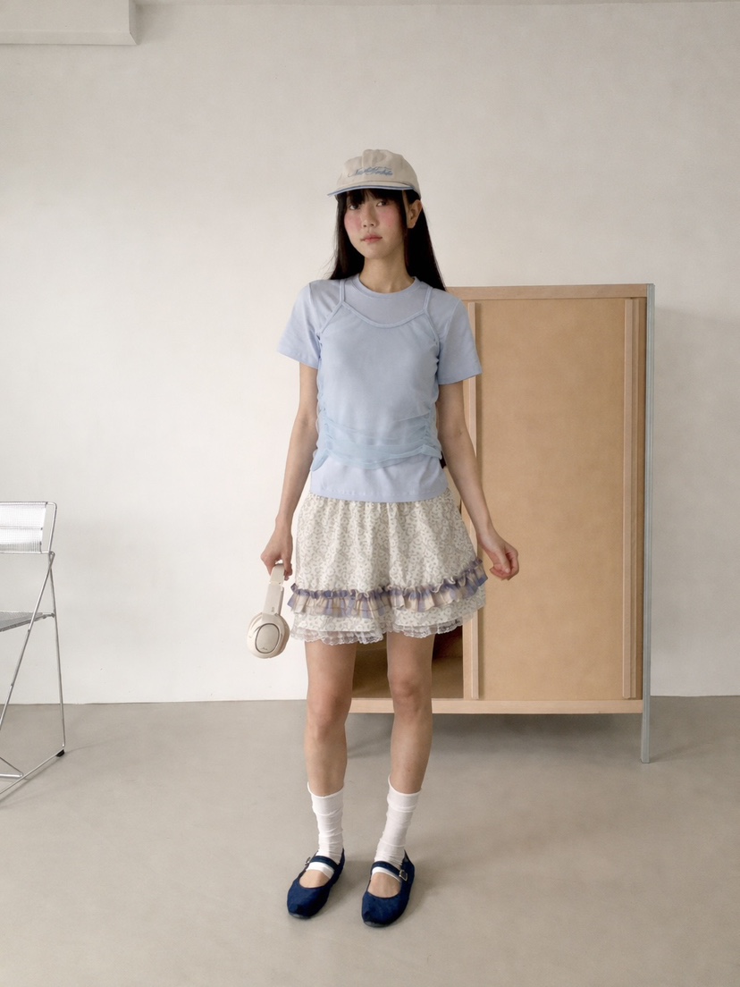 MORE THAN-P韓國直郵實拍女裝新款時尚推薦職業熱賣短裙MORE THAN短裙