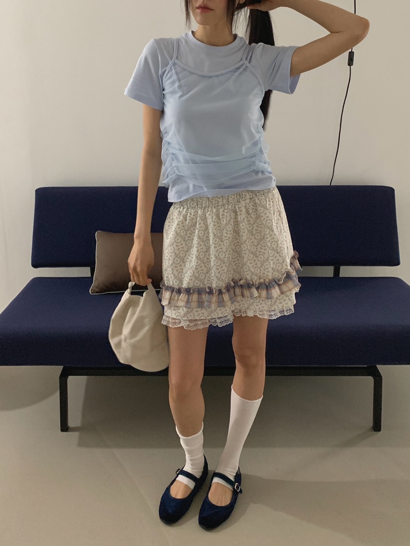 MORE THAN-P韓國直郵實拍女裝新款時尚推薦職業熱賣短裙MORE THAN短裙