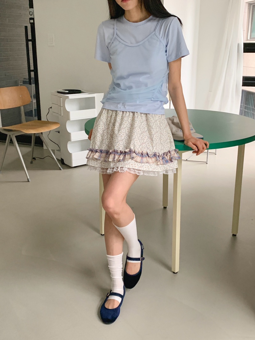 MORE THAN-P韓國直郵實拍女裝新款時尚推薦職業熱賣短裙MORE THAN短裙