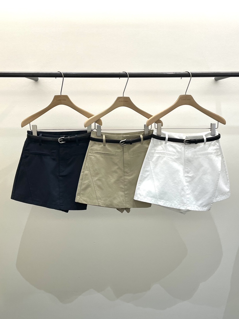 OBSESS韓國東大門直郵女士新款26春夏時尚熱賣裙褲含腰帶OBSESS/EARLY BIRD裙褲