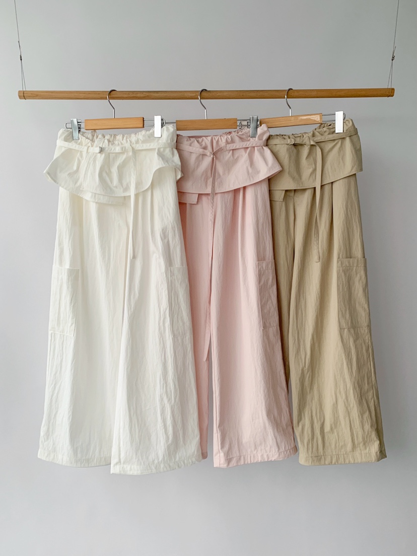 JKICHI韓國東大門直郵女裝新款人氣26春夏職業休閑褲含腰帶JKICHI休閑褲