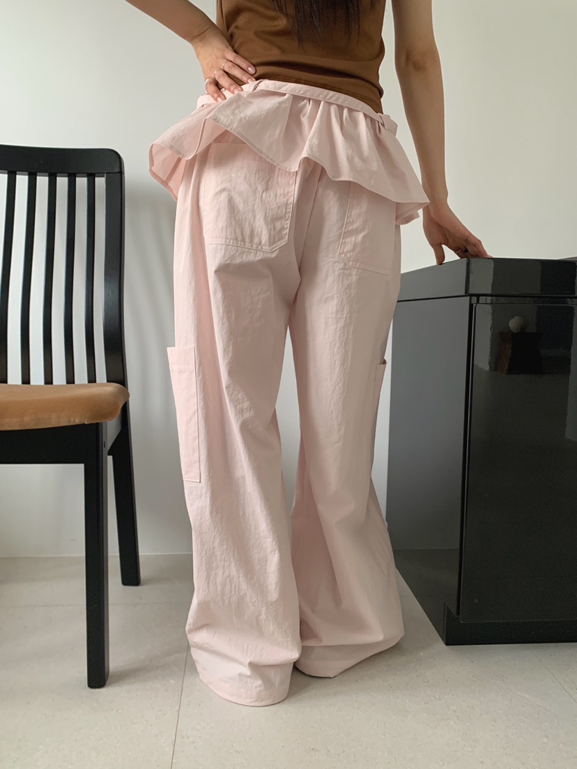 JKICHI韓國東大門直郵女裝新款人氣26春夏職業休閑褲含腰帶JKICHI休閑褲