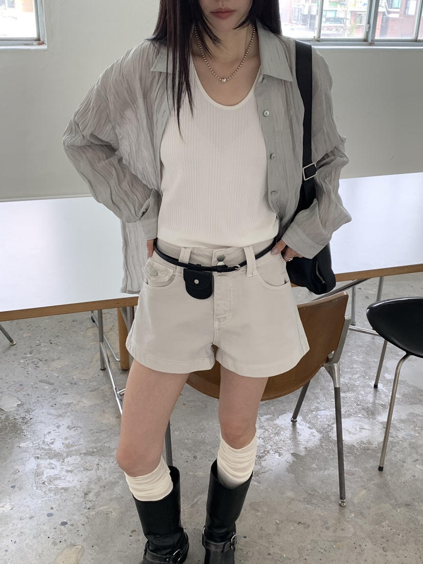 RIVER RAIN韓國直郵女士新品推薦人氣26春夏休閑職業短褲RIVER RAIN短褲