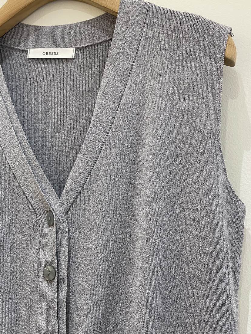 OBSESS韓國直郵女士新品26春夏熱賣時尚職業推薦馬甲含圍巾OBSESS/EARLY BIRD馬甲