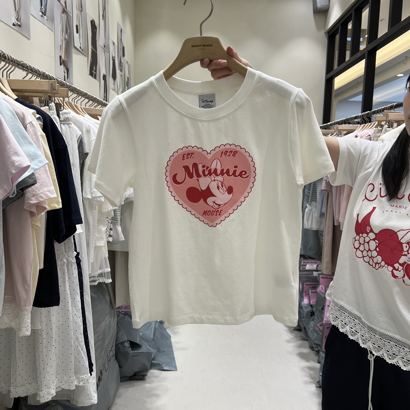 MARIE MARIE韓國代購女士新款推薦休閑職業26春夏時尚T恤MARIE MARIET恤圖色1