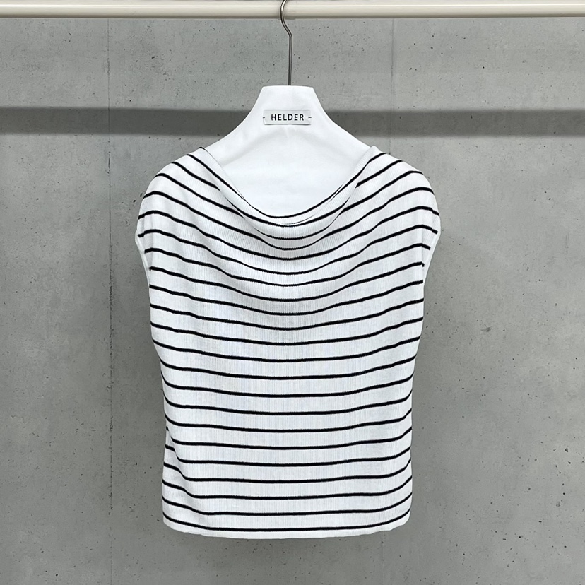 HELDER-P韓國直郵女裝新款熱賣時尚26春夏吊帶背心露肩條紋HELDER吊帶/背心圖色1