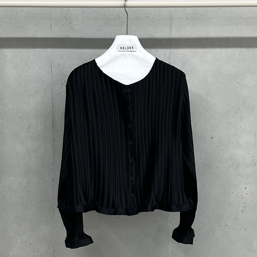 HELDER-P韓國東大門直郵女裝新款人氣襯衫蕾絲衫褶裥開衫HELDER襯衫/蕾絲衫圖色2