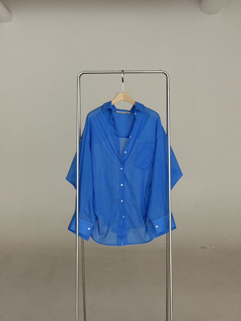 SANTAL韓國直郵女裝新品休閑26春夏推薦人氣時尚襯衫蕾絲衫SANTAL襯衫/蕾絲衫圖色3