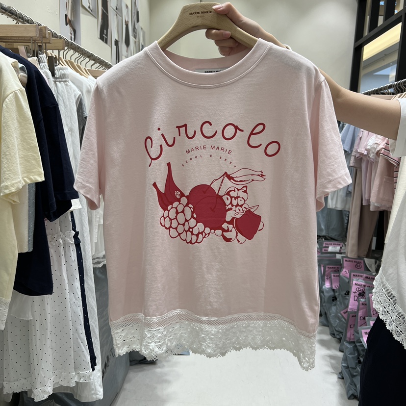 MARIE MARIE韓國直郵女士新款推薦人氣休閑職業26春夏T恤MARIE MARIET恤圖色1