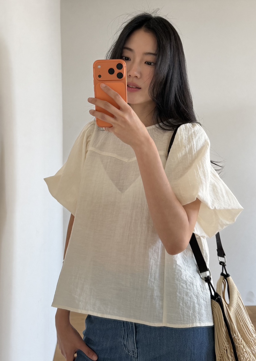 AMY GRACE-A韓國東大門代購女士新品26春夏休閑襯衫蕾絲衫AMY GRACE-A襯衫/蕾絲衫