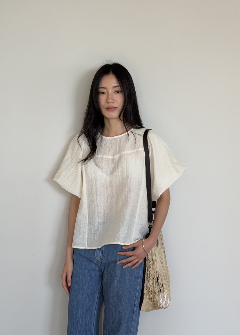 AMY GRACE-A韓國東大門代購女士新品26春夏休閑襯衫蕾絲衫AMY GRACE-A襯衫/蕾絲衫