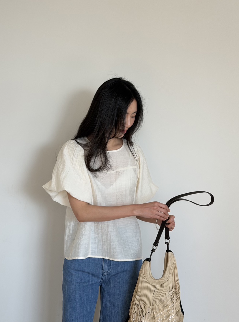 AMY GRACE-A韓國東大門代購女士新品26春夏休閑襯衫蕾絲衫AMY GRACE-A襯衫/蕾絲衫