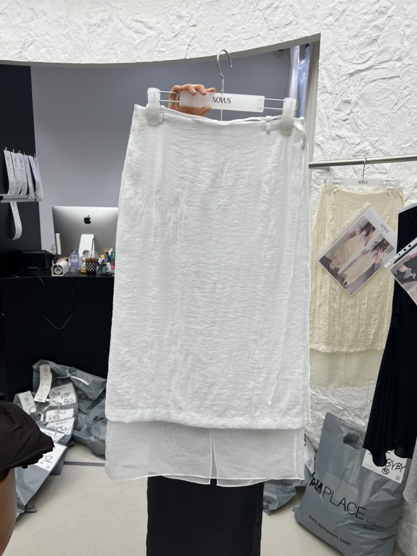 NOVUS韓國直郵實拍女士新款熱賣推薦人氣職業半身裙中短裙NOVUS半身裙/中短裙圖色1