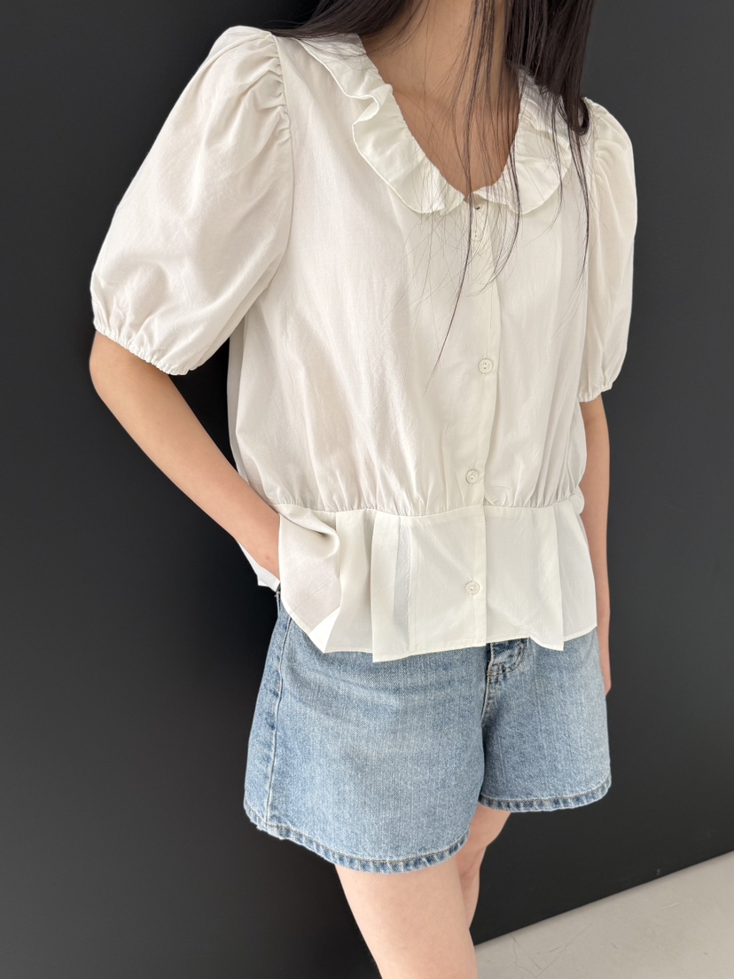 A P-STUDIO韓國直郵實拍女裝新品休閑26春夏襯衫蕾絲衫A P-STUDIO襯衫/蕾絲衫