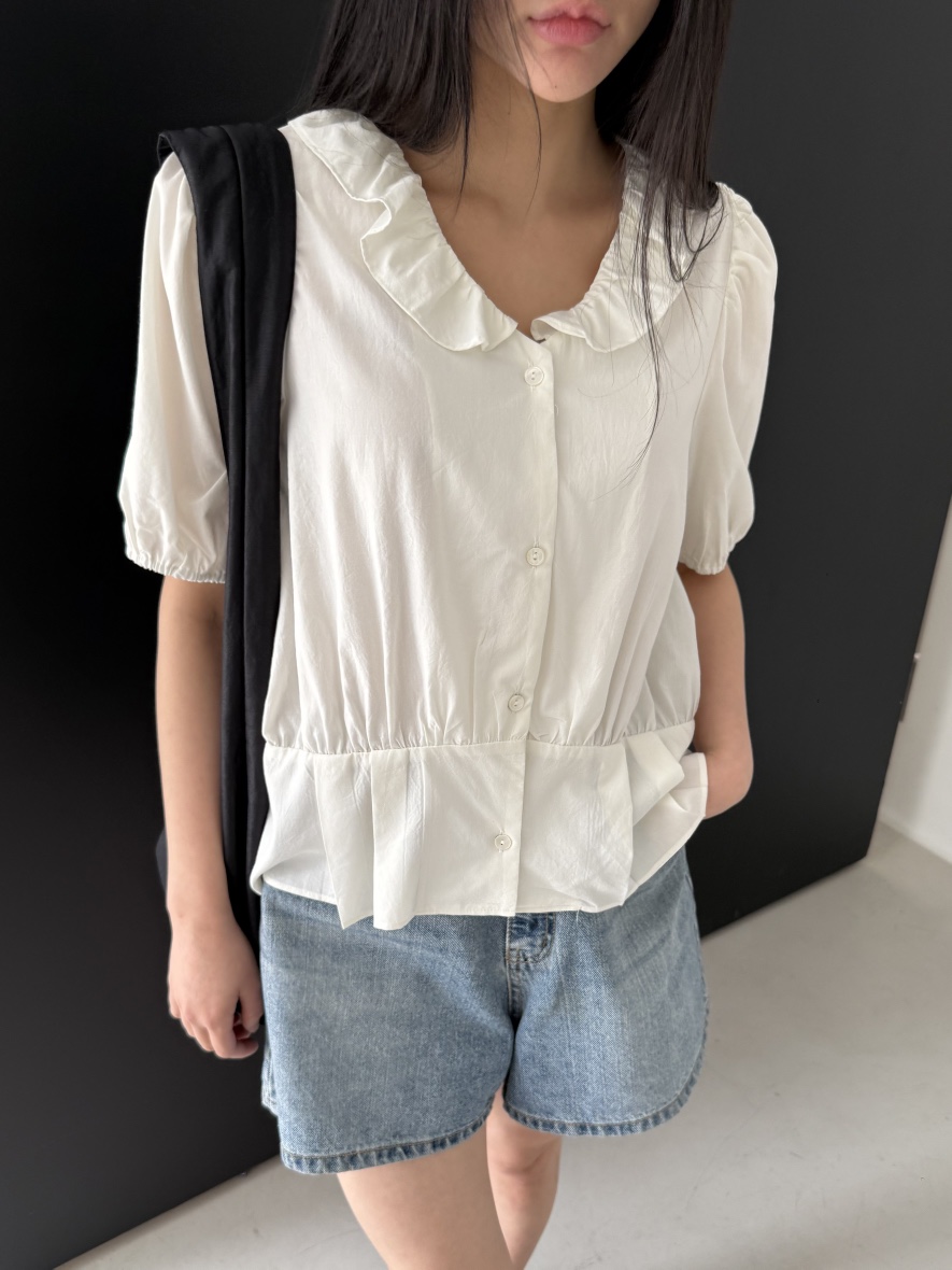 A P-STUDIO韓國直郵實拍女裝新品休閑26春夏襯衫蕾絲衫A P-STUDIO襯衫/蕾絲衫