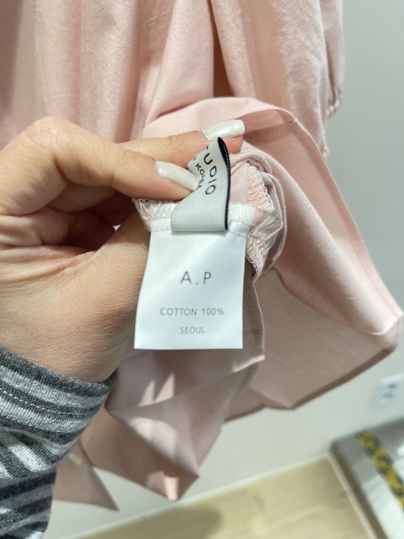 A P-STUDIO韓國直郵實拍女裝新品休閑26春夏襯衫蕾絲衫A P-STUDIO襯衫/蕾絲衫