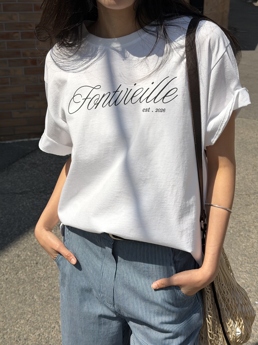 AMY GRACE-A韓國直郵實拍女士新款熱賣26春夏休閑推薦T恤AMY GRACE-AT恤