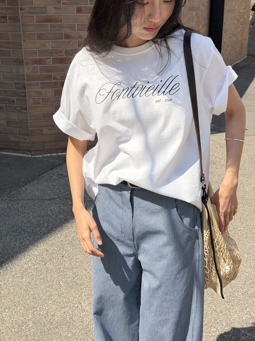 AMY GRACE-A韓國直郵實拍女士新款熱賣26春夏休閑推薦T恤AMY GRACE-AT恤