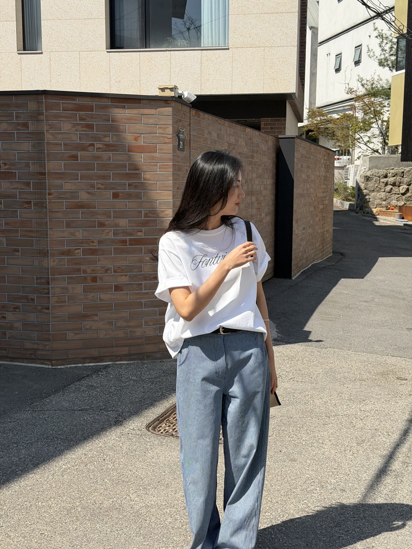 AMY GRACE-A韓國直郵實拍女士新款熱賣26春夏休閑推薦T恤AMY GRACE-AT恤