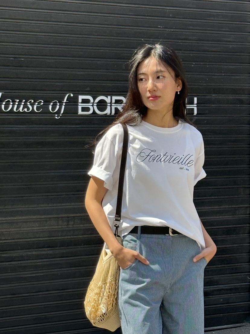 AMY GRACE-A韓國直郵實拍女士新款熱賣26春夏休閑推薦T恤AMY GRACE-AT恤